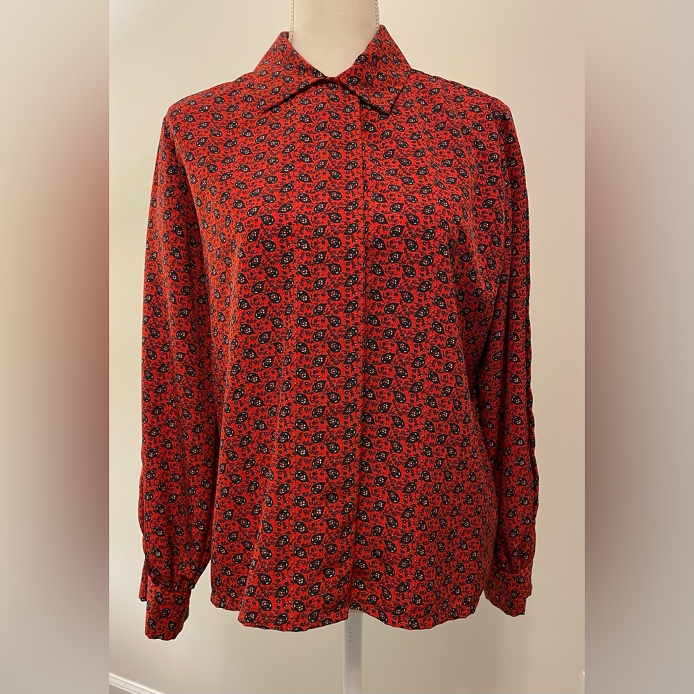 Vintage Pendleton Country Sophisticates Petite Blouse  Womens Size 16 Pe…